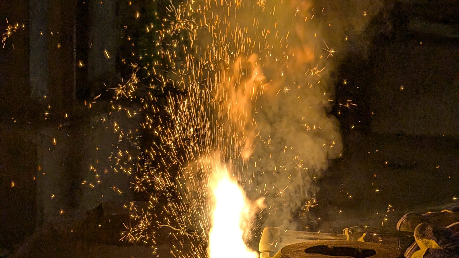 FosRich thermal cutting on an industrial breakdown